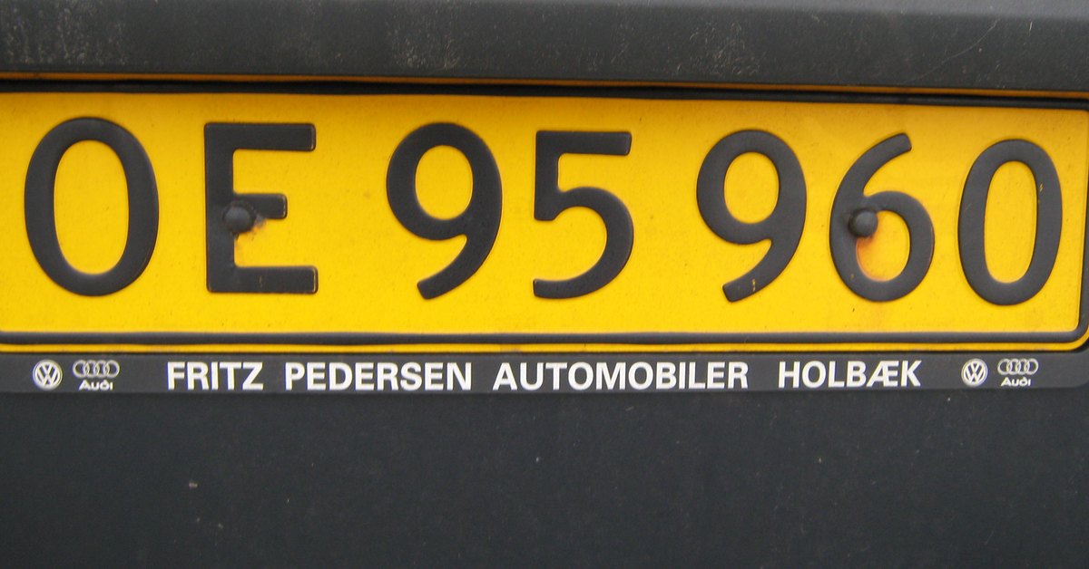 Mistet eller stjålet nummerplade: det skal du gøre