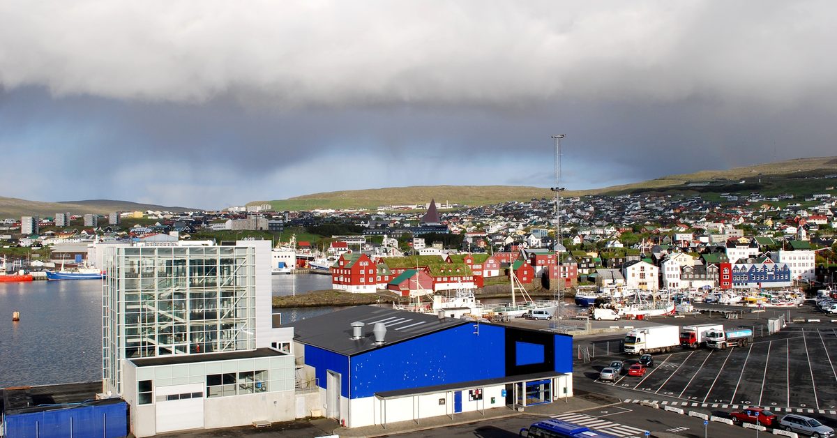 Udsigt over Tórshavn på Færøerne